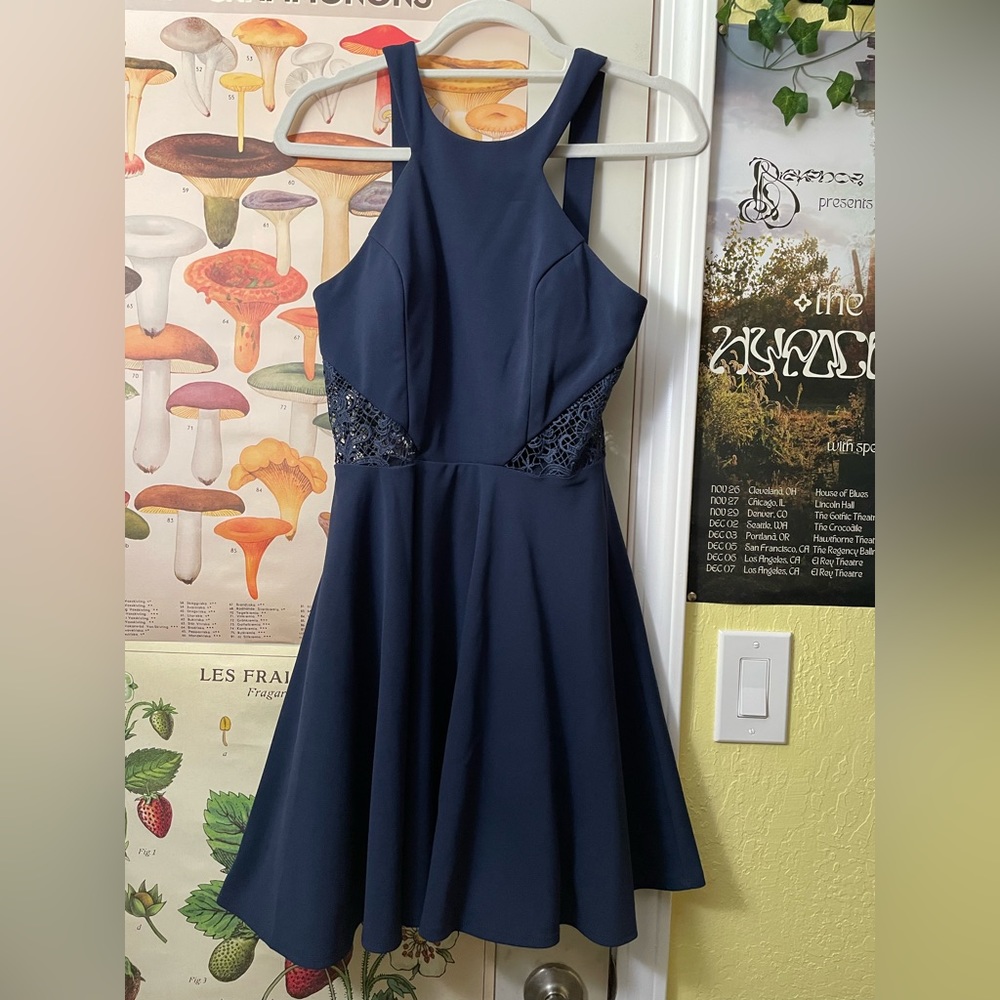 Navy blue fancy dress